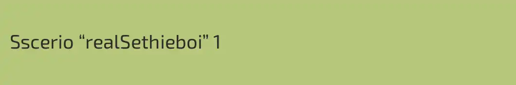 Sscerio “realSethieboi” 1
